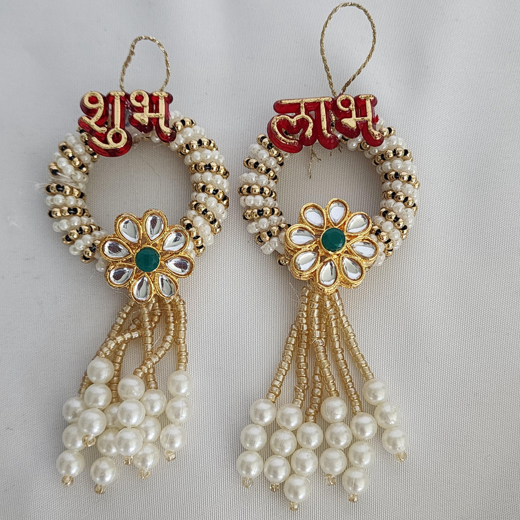 Shubh-Labh Hanging: Diwali Mandir Decor, Indian Wedding.