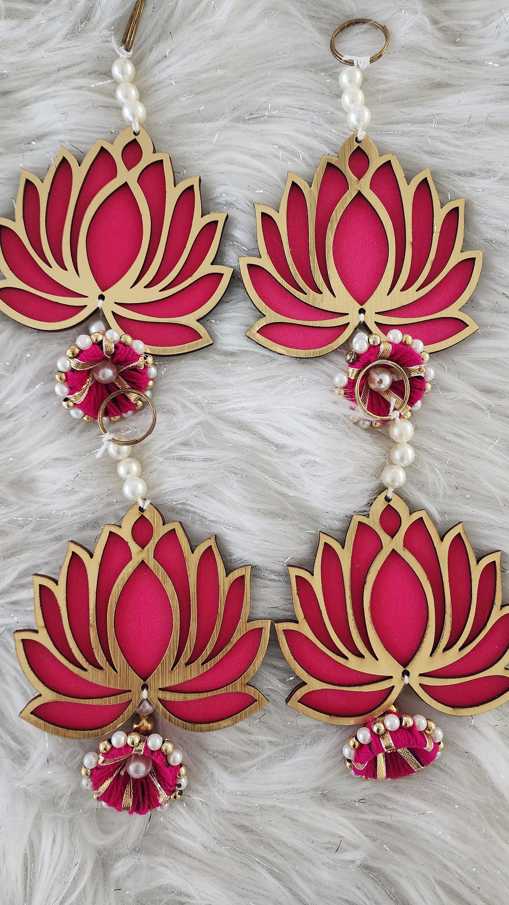Lotus Hanging Pair: Diwali Decoration, Indian Wedding Decor