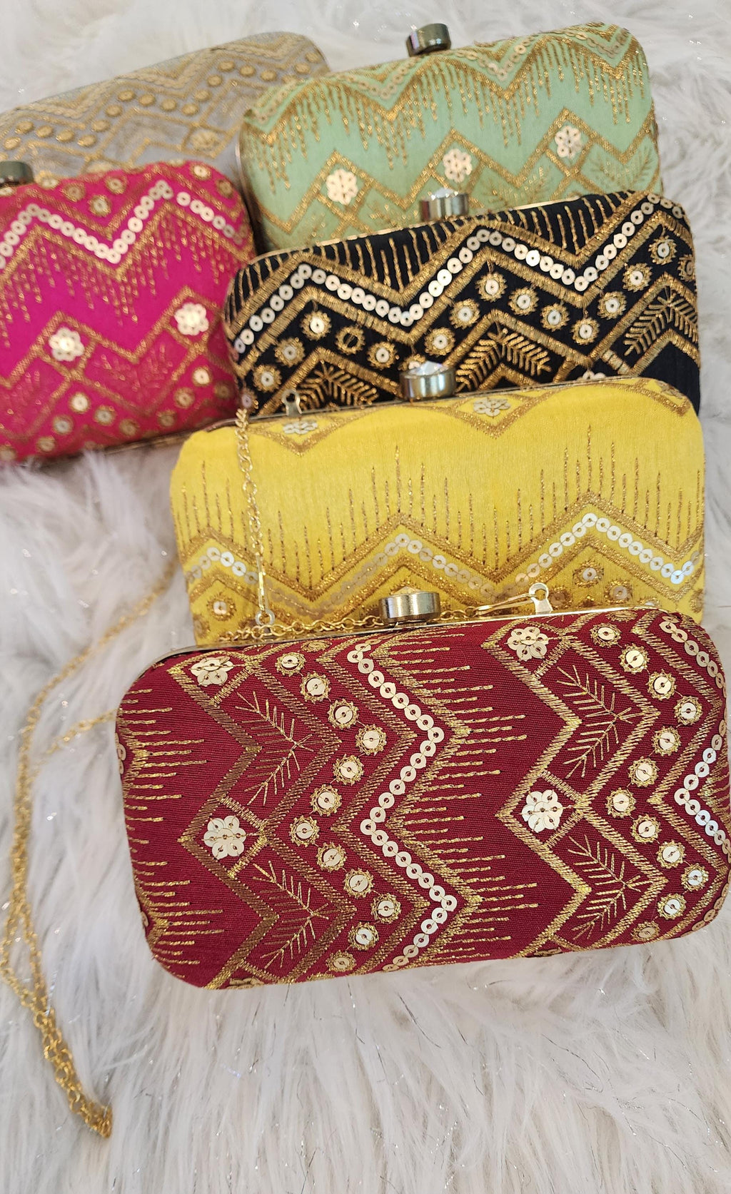 Indian Clutch Bag: Wedding Favor, Party Handbag.