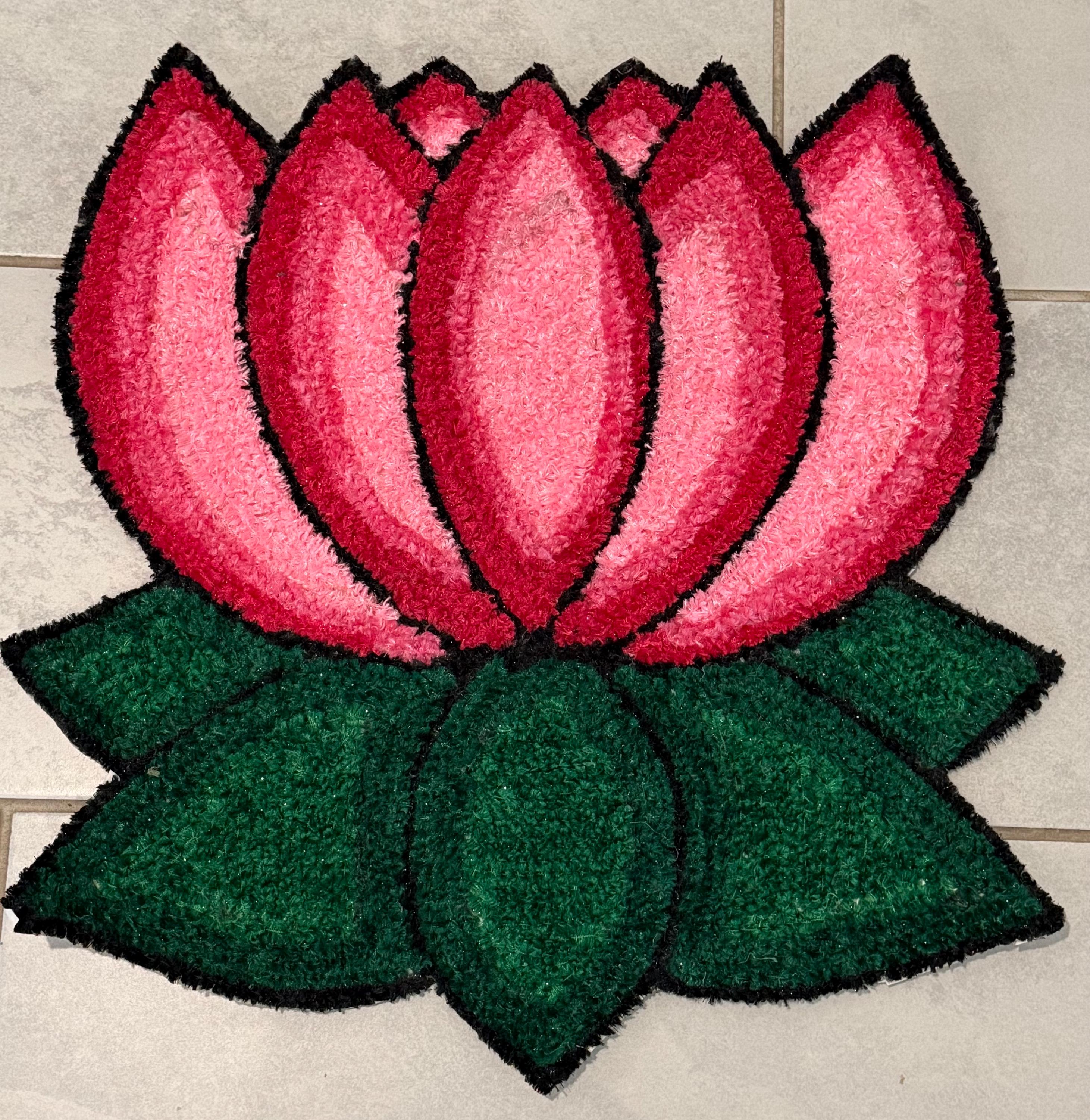 Indian Rangoli Mat-Wool Pooja Aasan, Diwali Wedding,Housewarming Decor.