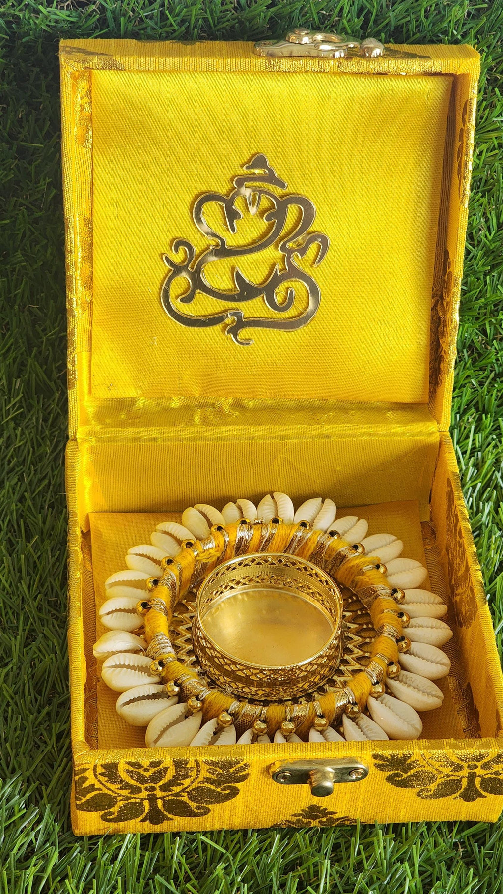 Ganesha Tea Light Favor Box: Diwali, Wedding, Pooja Decor