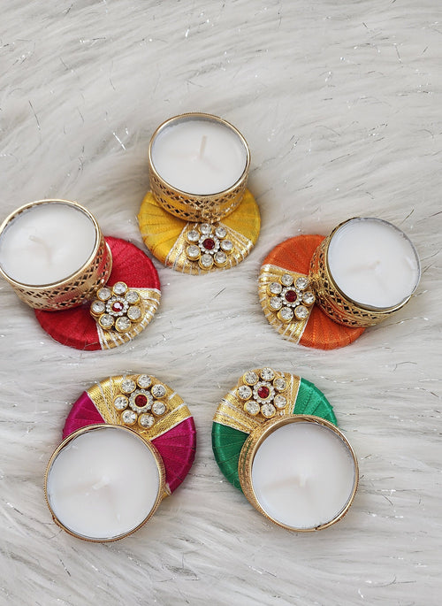 Diwali Tea Light Holders Handmade Wedding Favor Return Gifts.