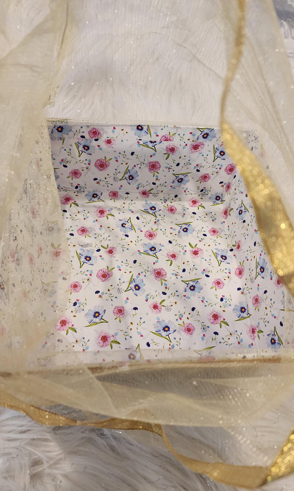 Handmade Wedding Gift Box: Decorative Keepsake Basket, Peacock Design