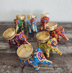 Elephant Handmade Tea Light Holder: Diwali Decor, Indian Wedding Favor