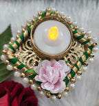 Handmade Tea Light Candle Holder: Diwali Favor Gift, Haldi Mehandi Decor