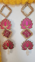 Lotus Shubh-Labh Hanging: Traditional Diwali Wedding Decor, 16 inches