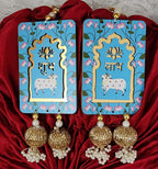 Cow Shubh Labh Hanging: Diwali Decoration, Indian Wedding Decor (8 inch)