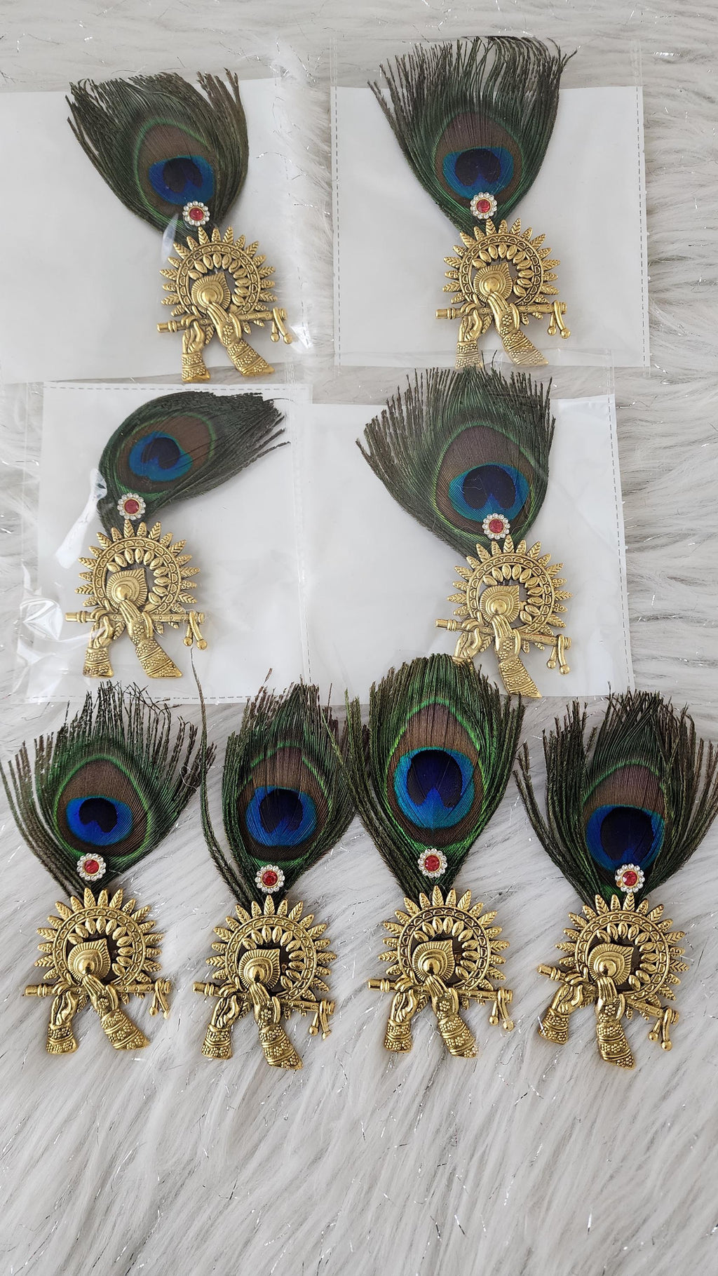 Radha Krishna Wedding Brooches: Indian Wedding Favors.