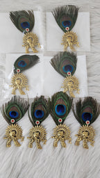 Radha Krishna Wedding Brooches: Indian Wedding Favors.