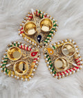 Handcrafted Haldi Kumkum Holder: Pooja & Housewarming Return Gift.