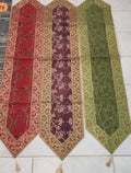 Silk Cheesecloth Table Runner: Bohemian Dining Decor - 14x70