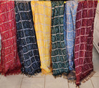 Bandhani Art Silk Dupatta: Rajasthani Multi-Colored Scarf with Tassels
