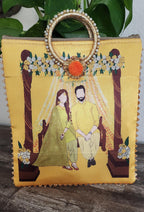 Silk Potli Favor Bags - Haldi Mehndi Wedding Return Gift.
