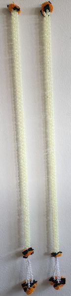 Mogra & Marigold Artificial Garland: Haldi Mehndi Diwali Decor (5 ft)