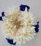 White Jasmine Artificial Flower Gajra: Indian Wedding Hair Accessory