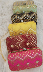 Indian Clutch Bag: Wedding Favor, Party Handbag.