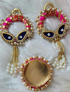 Shubh Labh Hanging Set: Diwali Decor with Tea Light combo Gift set.