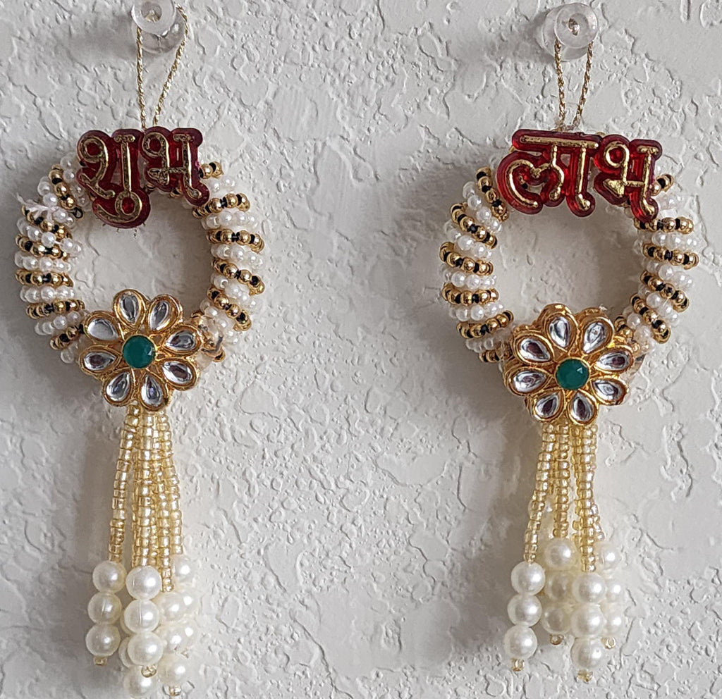 Shubh-Labh Hanging: Diwali Mandir Decor, Indian Wedding.