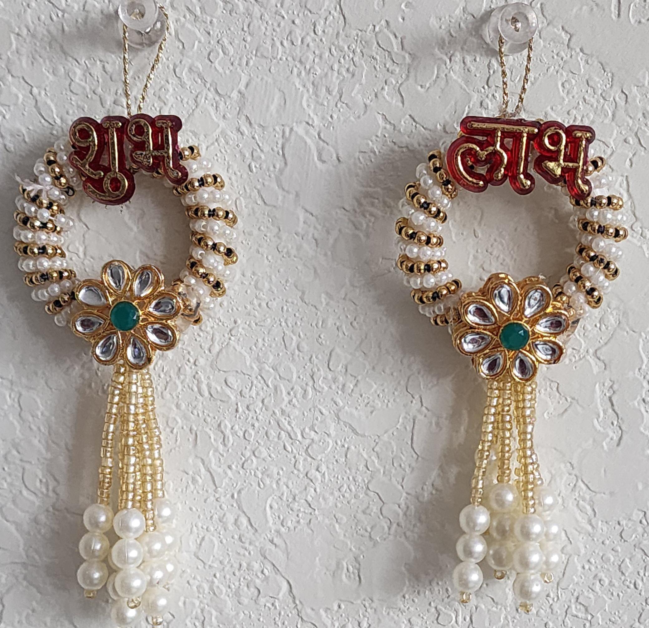 Shubh-Labh Hanging: Diwali Mandir Decor, Indian Wedding.