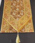 Silk Cheesecloth Table Runner: Bohemian Dining Decor - 14x79