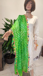 Bandhej Dupatta: Rajasthani Gotta Patti Scarf, Haldi Mehandi Wedding Favor