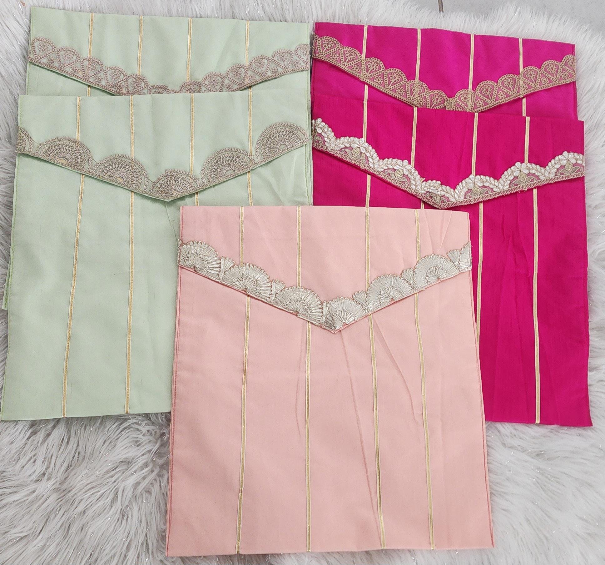 Gotta Patti Saree Cover: Indian Wedding Trousseau Bag (16x14 inches)