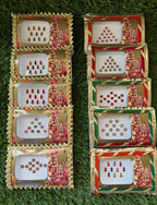 Decorative Bindi Card, Indian Wedding Favor, Shagun Gift