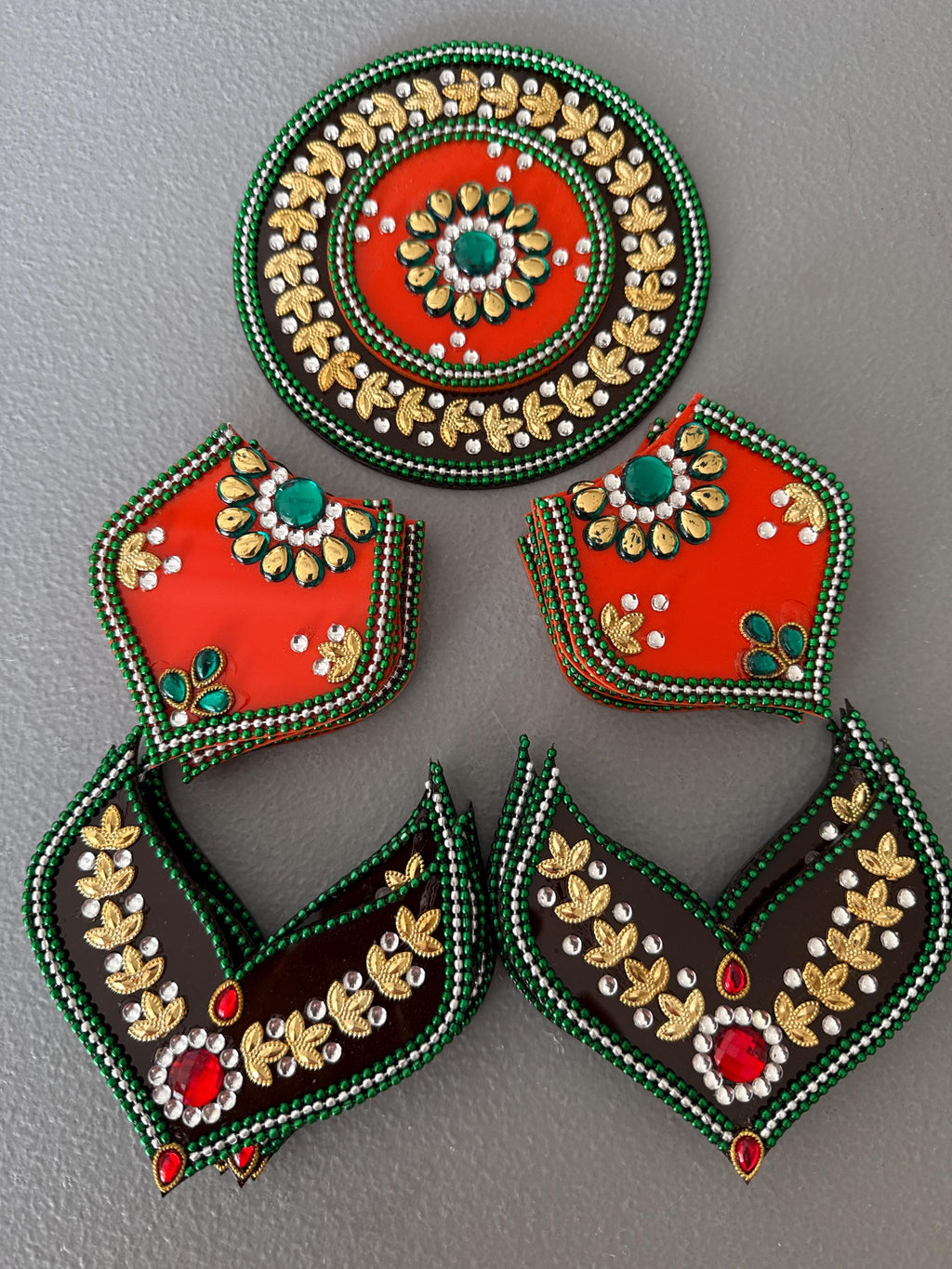 Acrylic Handmade Diwali Rangoli - 15 inch - Festive Home Decor.