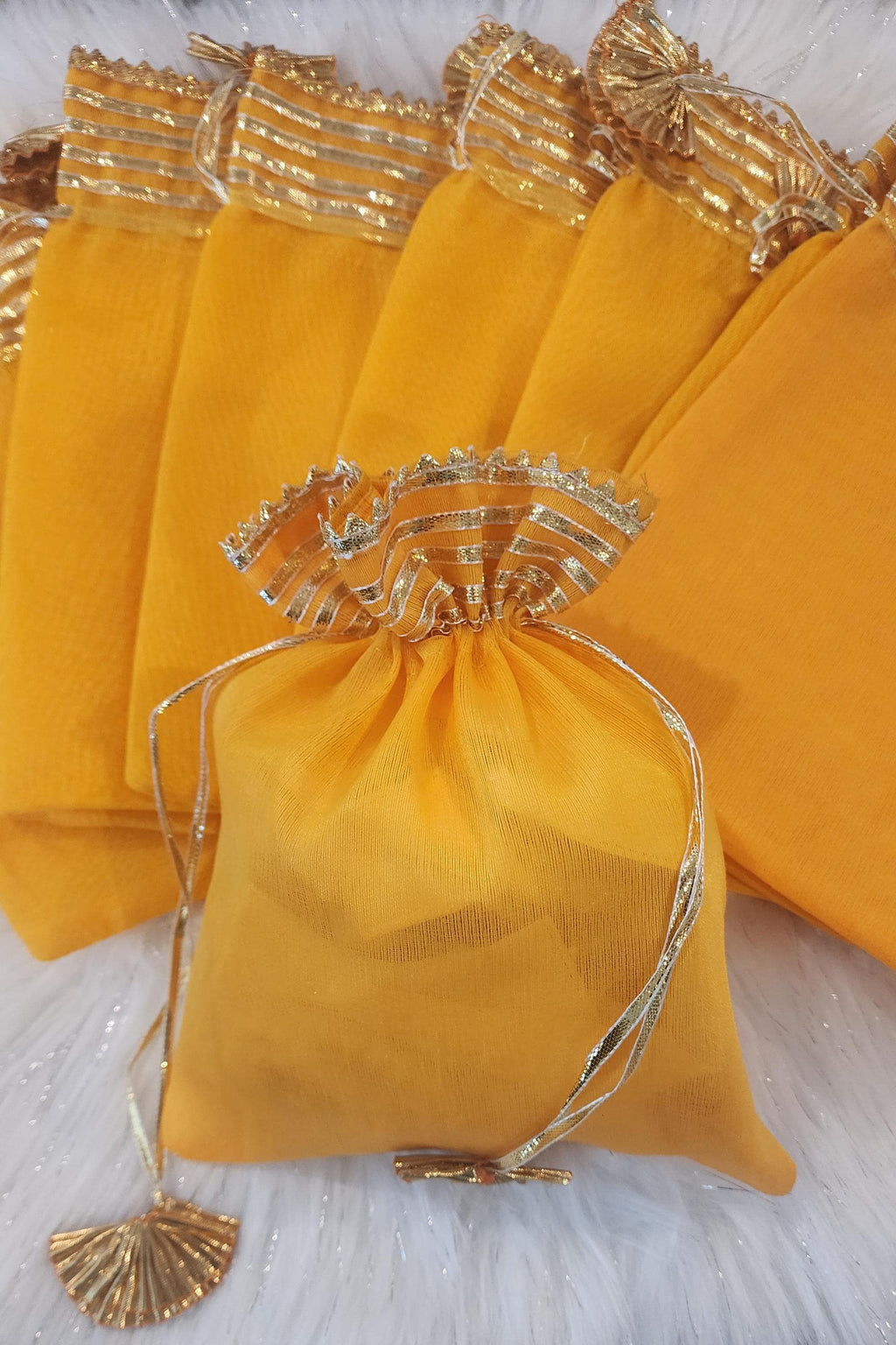 Embroidered Silk Potli Bags: Indian Wedding Favor Pouches