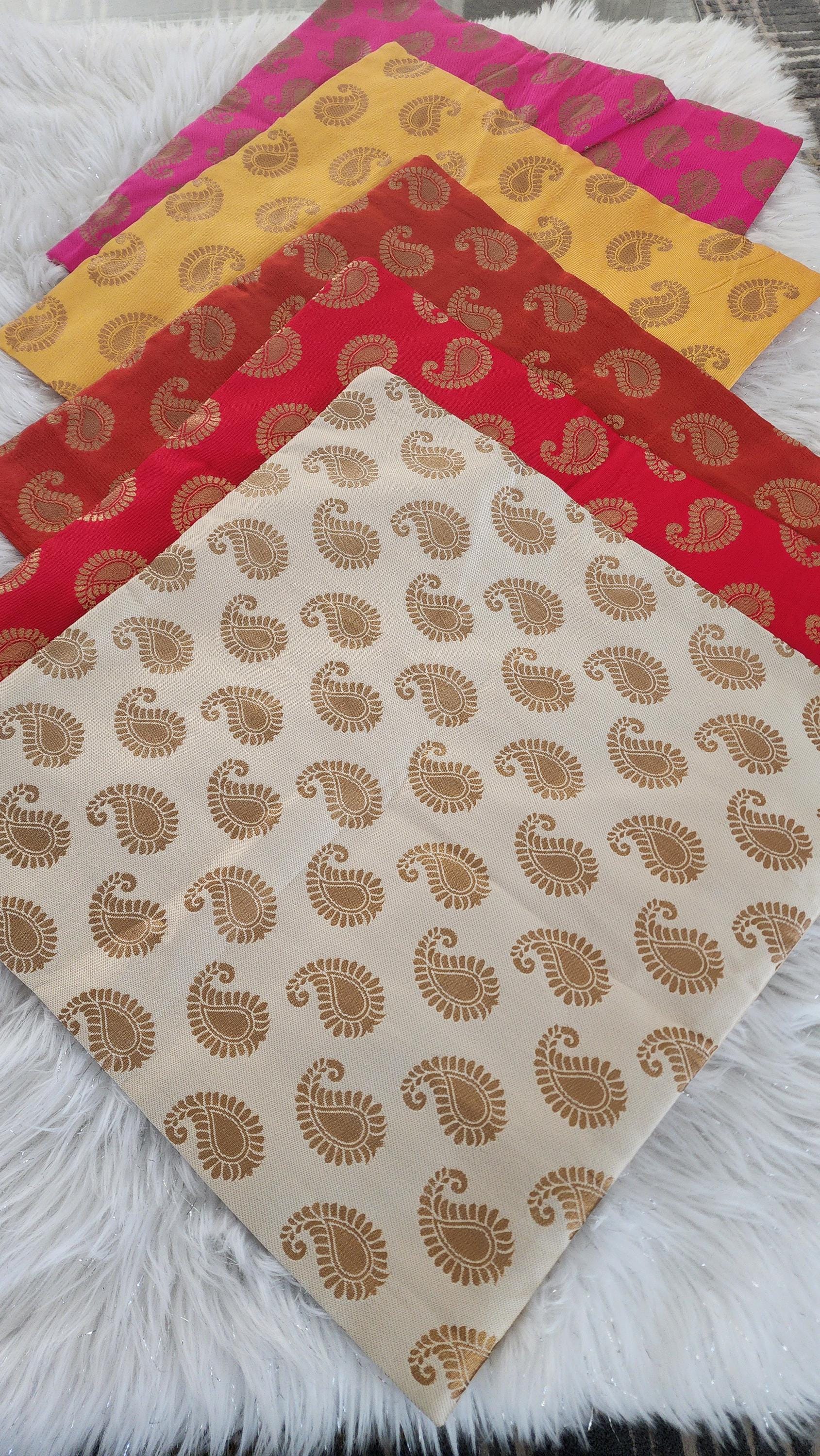 Handmade Silk Cushion Covers: Decorative Throw Pillow Set of 5 (18x18 Inches)