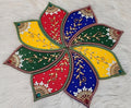 Acrylic Handmade Diwali Rangoli - 15 Inch - Festive Home Decor.