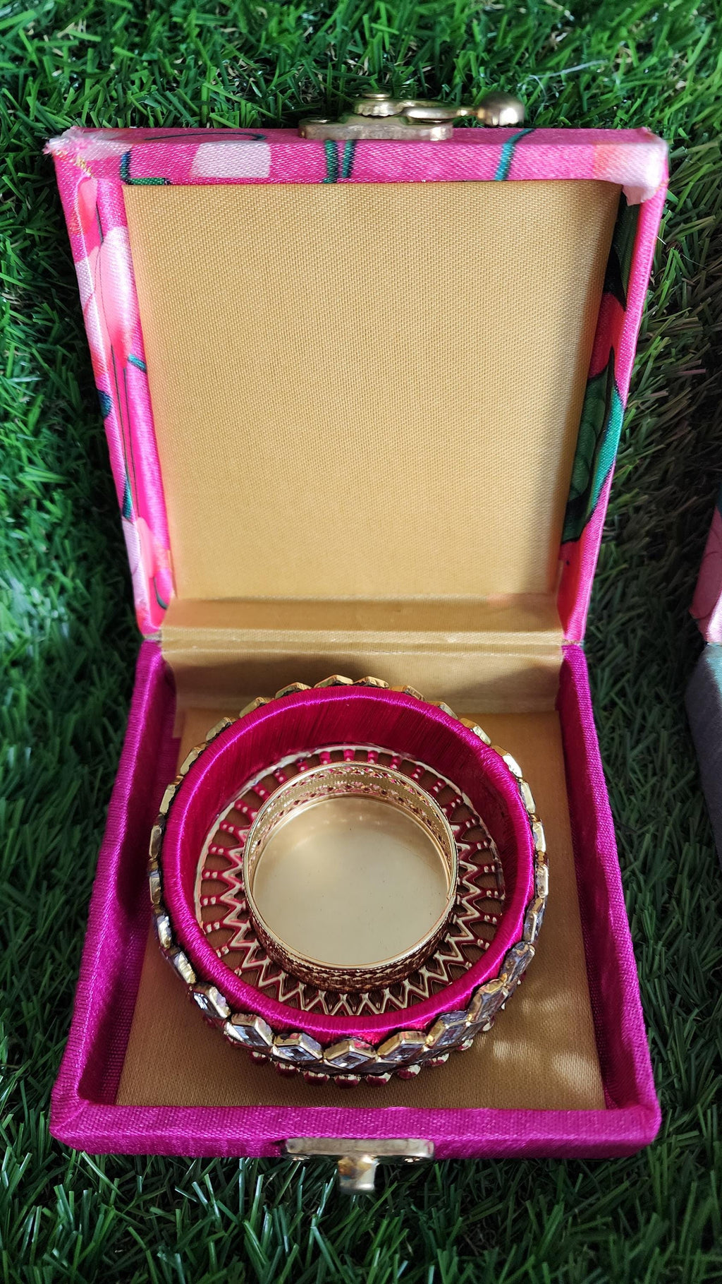 Pichwai Print Kada Tea Light Holder: Diwali Favor Gift Box Pack of 5