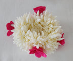 White Jasmine Artificial Flower Gajra: Indian Wedding Hair Accessory