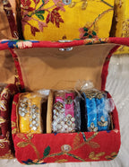 Handmade Indian Bangles Set with Box: Diwali Gift, Wedding Favors