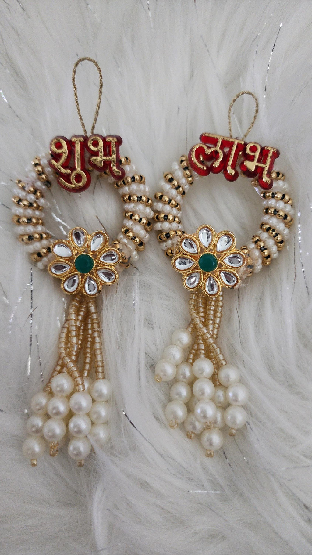 Shubh-Labh Hanging: Diwali Mandir Decor, Indian Wedding.