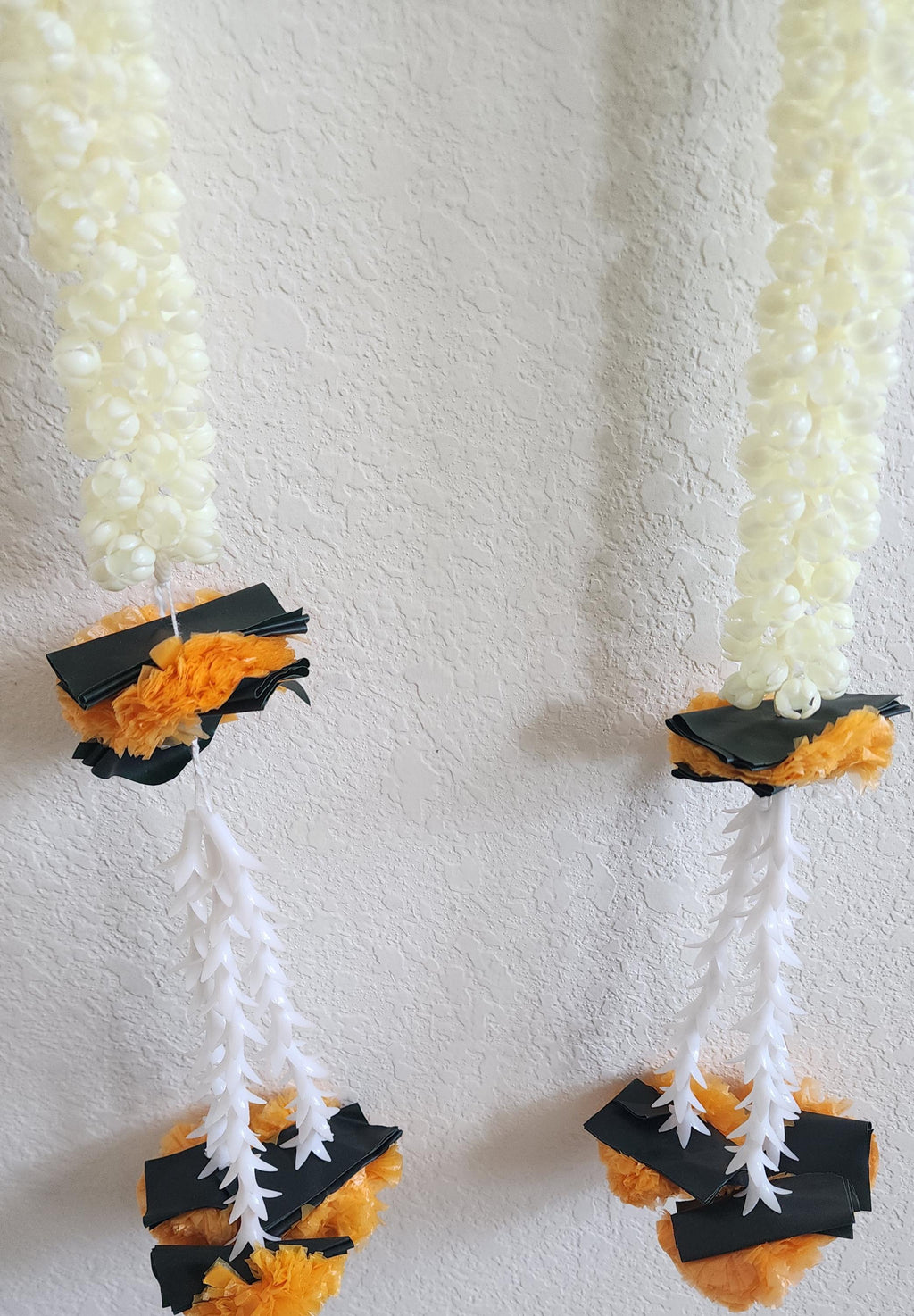 Mogra & Marigold Artificial Garland: Haldi Mehndi Diwali Decor (5 ft)