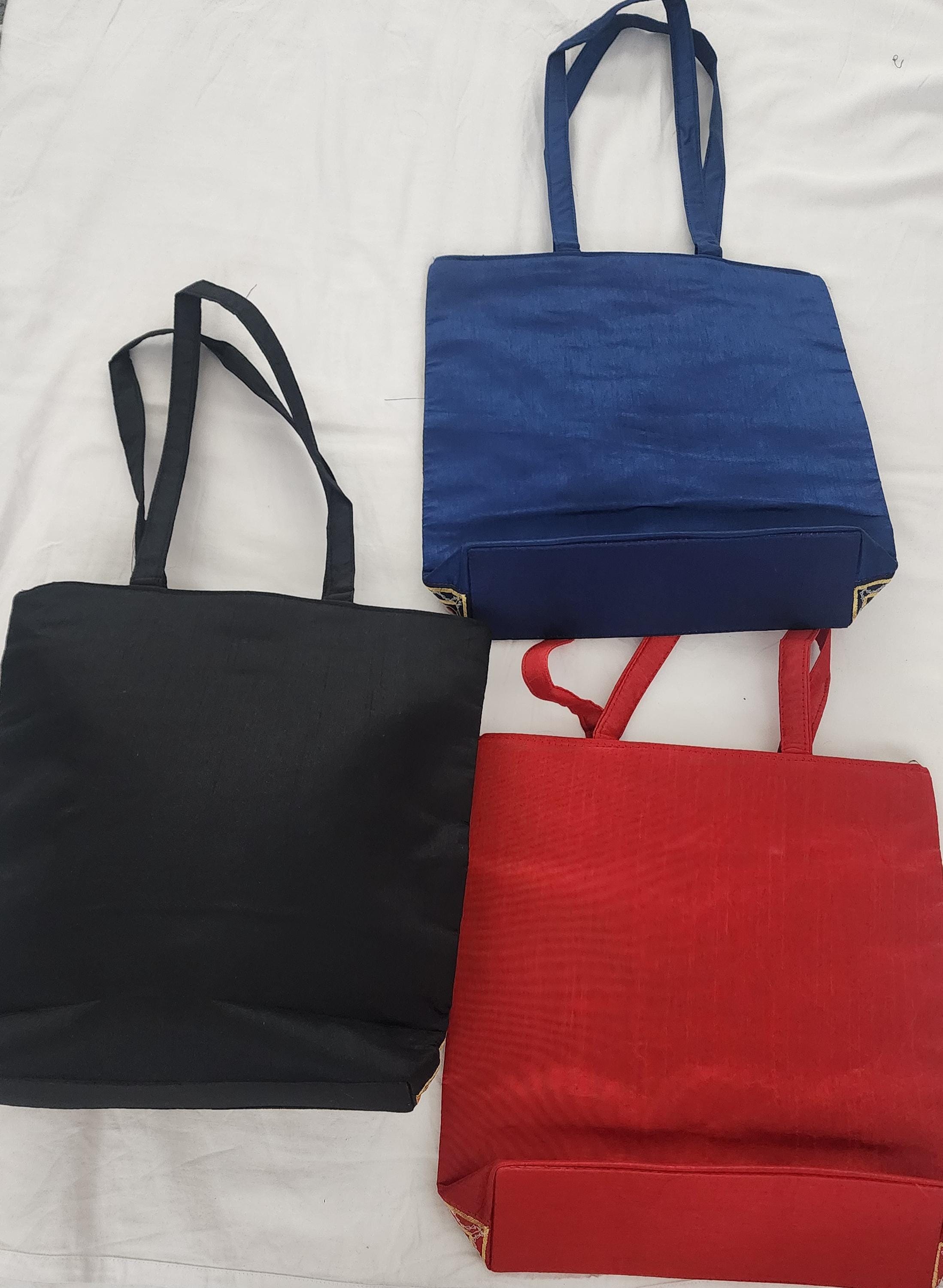 Embroidered Elephant Crossbody Bag: Indian Mirror Work Jhola Bag