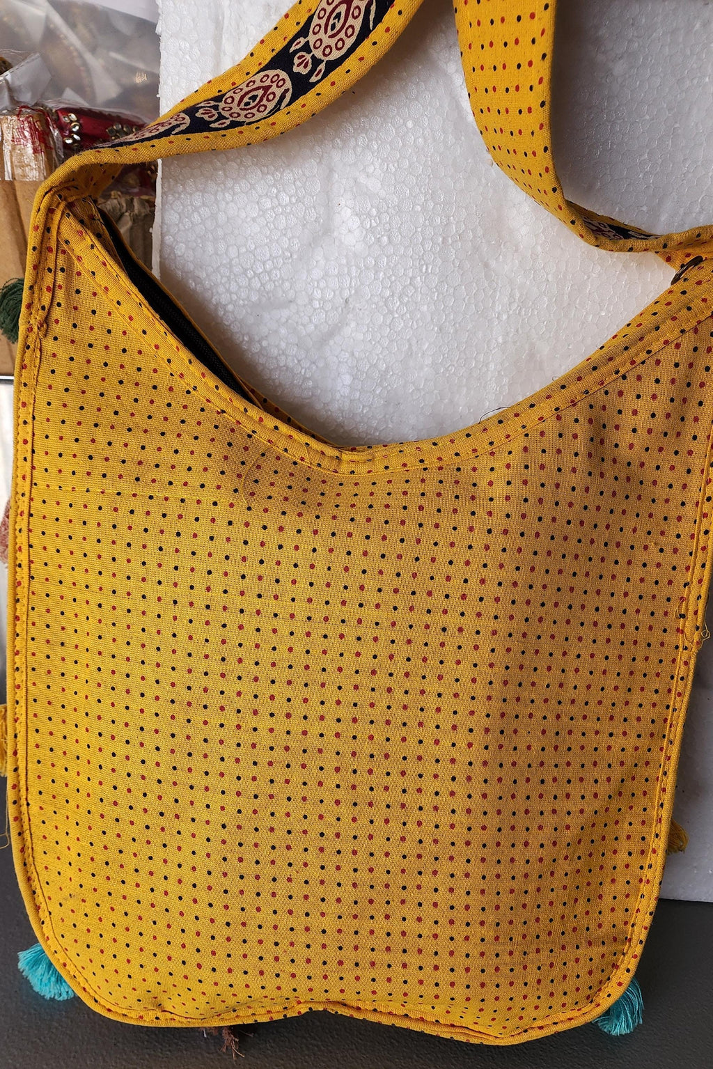 Embroidered Indian Jhola Bag:Crossbody Shoulder Bag