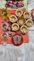 Diwali Potli Bag Set: Pooja Favors, Housewarming Gifts