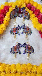 Elephant Shubh-Labh Hanging: Diwali Decoration, Mandir Decor (4 inches)