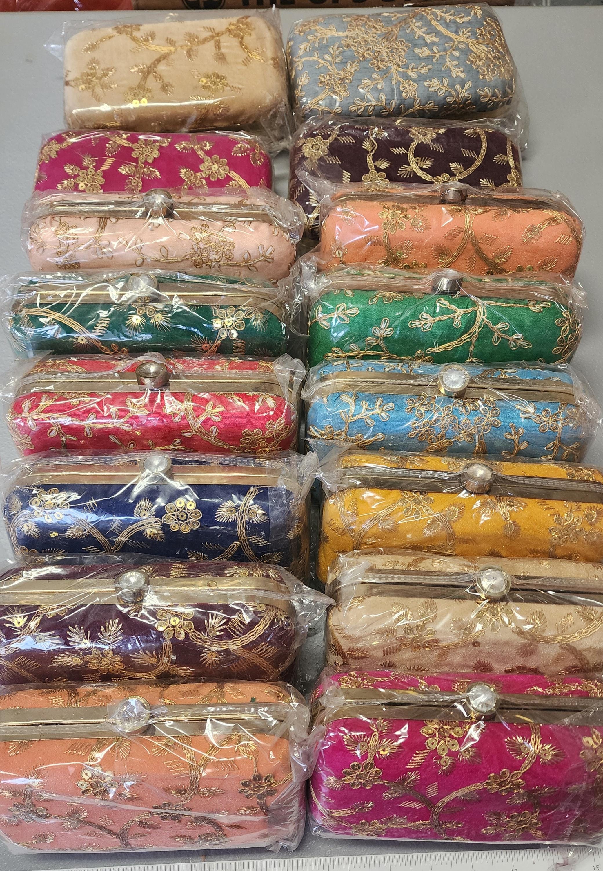 Indian Clutch Bag: Wedding Favor, Party Handbag.