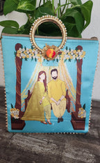 Silk Potli Favor Bags - Haldi Mehndi Wedding Return Gift.
