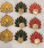 Wooden Handmade Lotus Tea Light Holders - Diwali Wedding Favors.