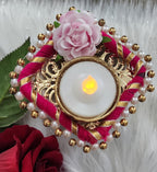 Handmade Tea Light Candle Holder: Diwali Favor Gift, Haldi Mehandi Decor