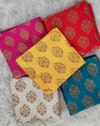 Handmade Silk Cushion Covers: Decorative Throw Pillow Set of 5 (18x18 Inches)