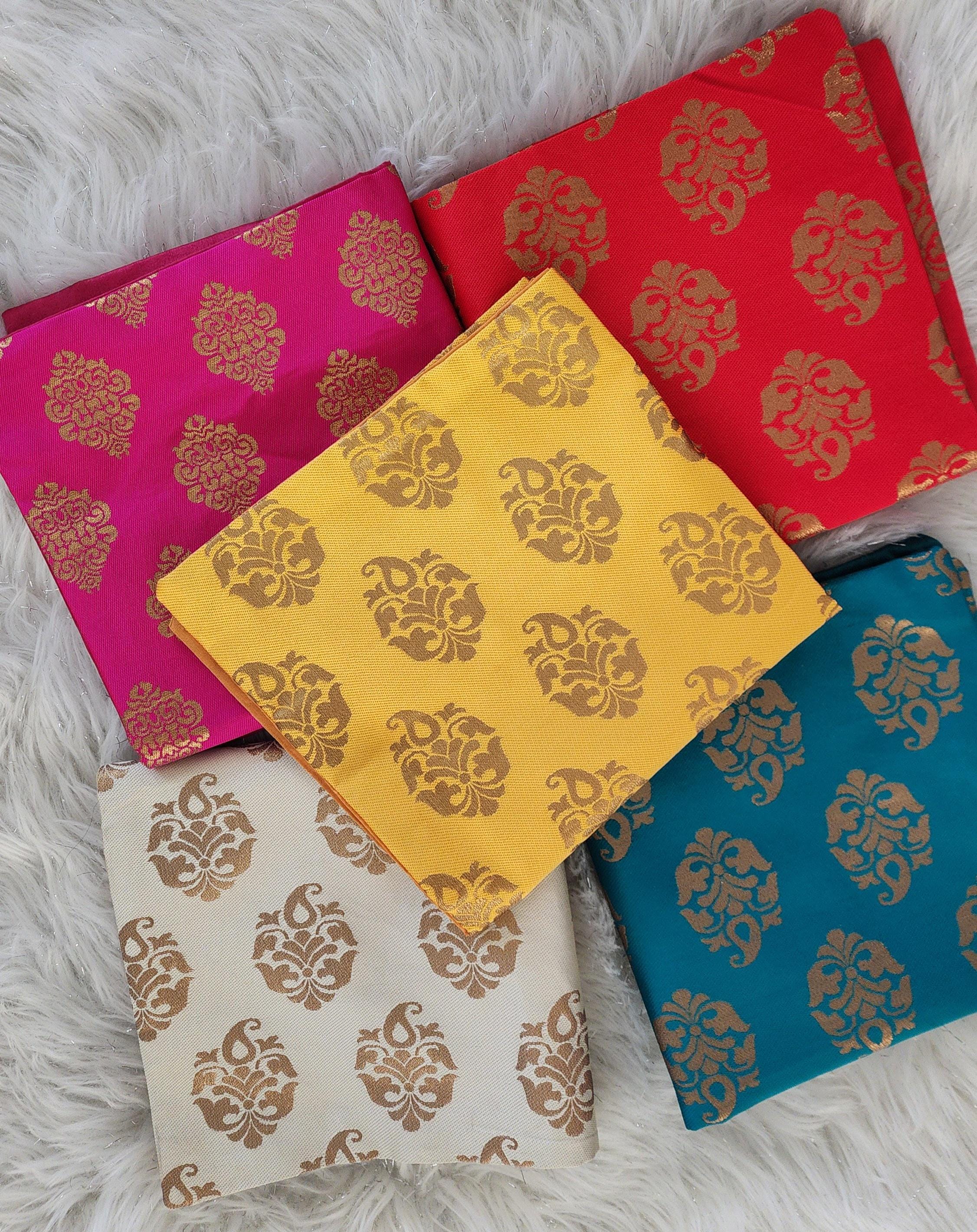 Handmade Silk Cushion Covers: Decorative Throw Pillow Set of 5 (18x18 Inches)