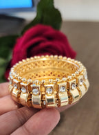 Gold Metal Tea Light Candle Holder with Ghungroo - Diwali Favor / pooja favor.