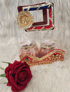 Handcrafted Gotapati Transparent Gift Bag: Pooja Favor, Wedding, Christmas gift.