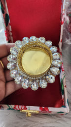 Pichwai Print Handmade Box with T Light Candle Holder