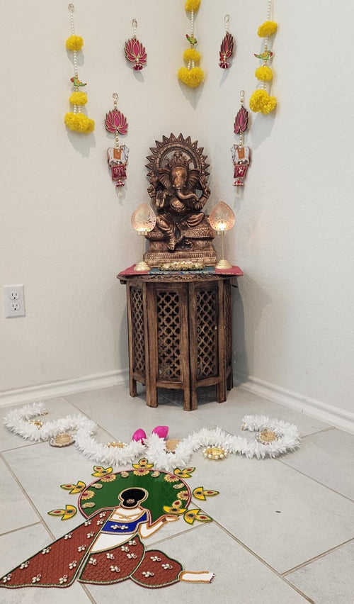 Acrylic Diwali Rangoli - 20 inch - Home Decor Pooja